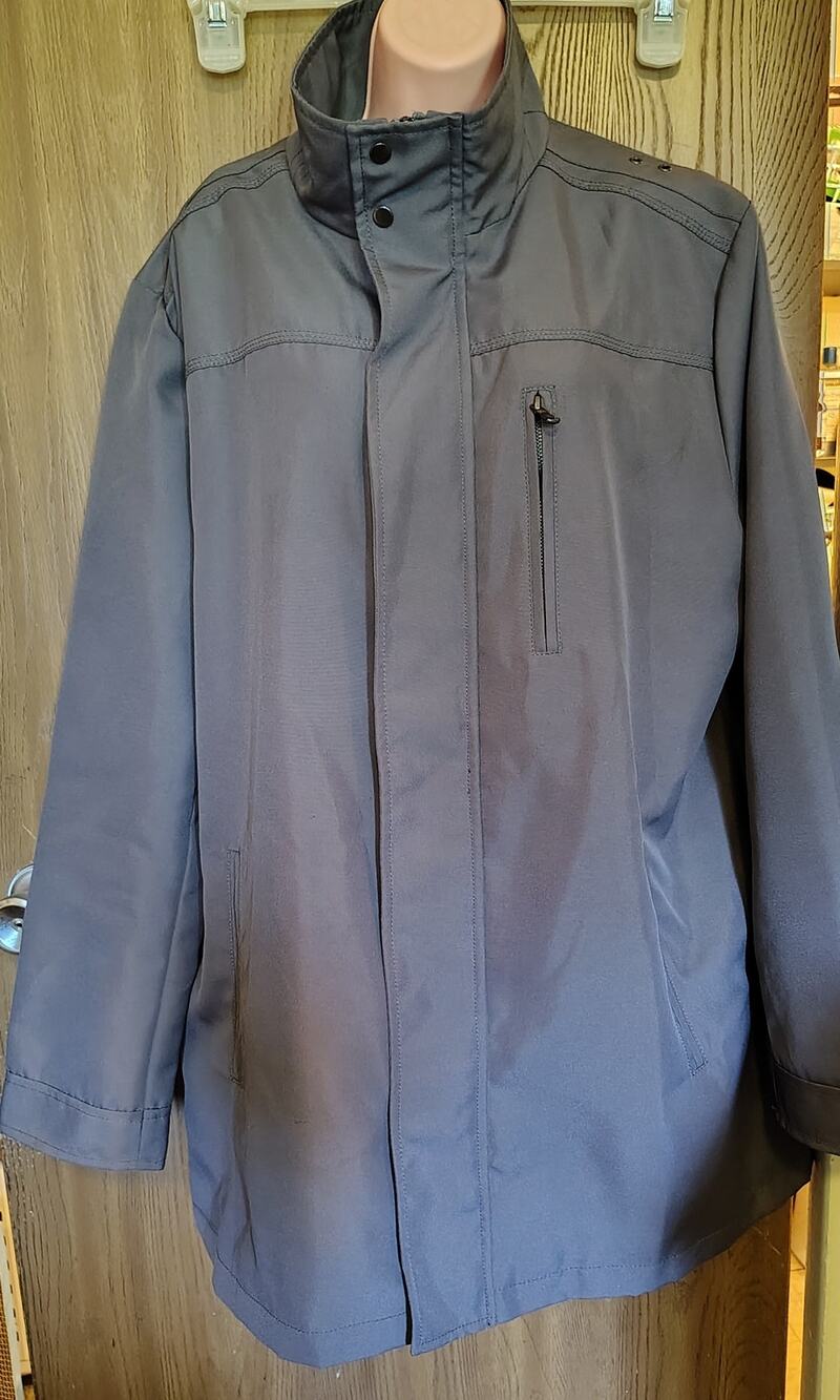 Kenneth Cole Reaction Gray Fall Jacket lightweight size L water repelent